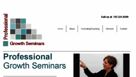 What Professionalgrowthseminars.com website looked like in 2018 (5 years ago)
