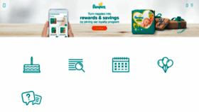 What Pampers.co.uk website looked like in 2018 (5 years ago)