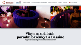 What Porodni-bazenky.cz website looked like in 2018 (5 years ago)