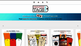 What Printedtags.com website looked like in 2018 (5 years ago)