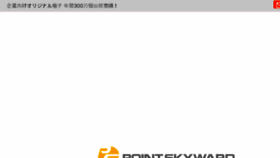 What Pointskyward.com website looked like in 2018 (5 years ago)