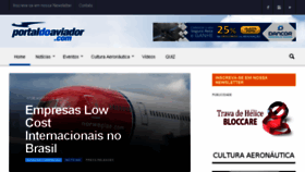 What Portaldoaviador.com website looked like in 2018 (5 years ago)