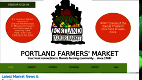 What Portlandmainefarmersmarket.org website looked like in 2018 (5 years ago)