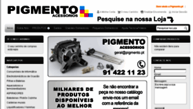 What Pigmento.pt website looked like in 2018 (5 years ago)