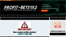 What Profit-bets1x2.com website looked like in 2018 (5 years ago)