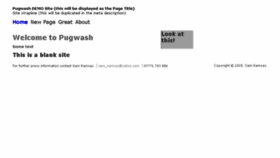 What Pugwash-uk.co.uk website looked like in 2018 (5 years ago)