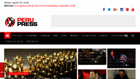 What Perupress.com website looked like in 2018 (5 years ago)