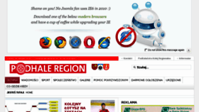 What Podhaleregion.pl website looked like in 2018 (5 years ago)