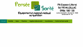 What Penseesantemuzillac.com website looked like in 2018 (5 years ago)