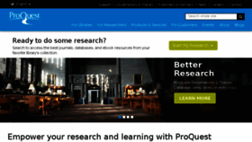 What Proquest.com website looked like in 2018 (5 years ago)