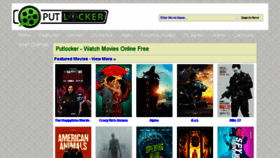 What Putlocker.menu website looked like in 2018 (5 years ago)