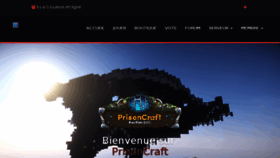 What Prisoncraft.fr website looked like in 2018 (5 years ago)