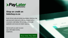 What Paylater.co.za website looked like in 2018 (5 years ago)