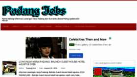 What Padangjobs.id website looked like in 2018 (5 years ago)