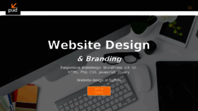 What Puddesign.com website looked like in 2018 (5 years ago)