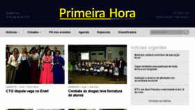What Primeirahora.rs website looked like in 2018 (5 years ago)