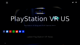 What Playstationvr.us website looked like in 2018 (5 years ago)