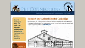 What Petconnectionsoldlyme.org website looked like in 2018 (5 years ago)