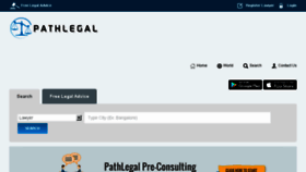 What Pathlegal.in website looked like in 2018 (5 years ago)