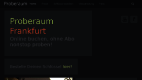 What Proberaum.de website looked like in 2018 (5 years ago)