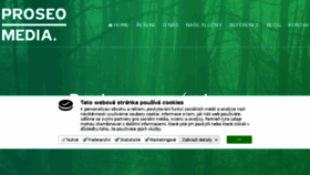 What Proseo.cz website looked like in 2018 (5 years ago)