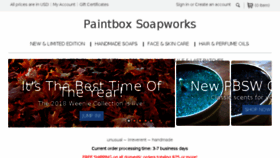 What Paintboxsoapworks.com website looked like in 2018 (5 years ago)