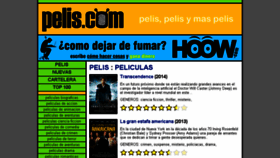 What Pelis.com website looked like in 2018 (5 years ago)