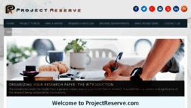 What Projectreserve.com website looked like in 2018 (5 years ago)