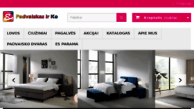 What Padvaiskas.lt website looked like in 2018 (5 years ago)