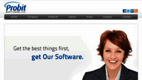 What Probitsoftware.com website looked like in 2018 (5 years ago)