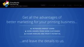 What Pressreadymarketing.com website looked like in 2018 (5 years ago)