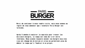 What Paris-burger.com website looked like in 2018 (5 years ago)