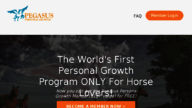 What Pegasuspersonalgrowth.com website looked like in 2018 (5 years ago)