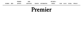 What Premiermodelmanagement.com website looked like in 2018 (5 years ago)