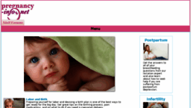 What Pregnancy-info.net website looked like in 2018 (5 years ago)