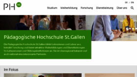 What Phsg.ch website looked like in 2018 (5 years ago)