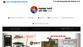 What Phongthuycaivan.org website looked like in 2018 (5 years ago)