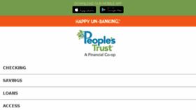 What Peoplestrustfcu.org website looked like in 2018 (5 years ago)