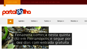 What Portaldailha.com.br website looked like in 2018 (5 years ago)
