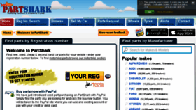 What Partshark.co.uk website looked like in 2018 (5 years ago)