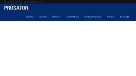 What Prusator.pl website looked like in 2018 (7 years ago)