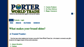 What Porterworldtrade.com website looked like in 2018 (5 years ago)