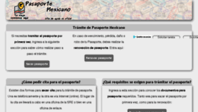 What Pasaporte-mexicano.com.mx website looked like in 2018 (5 years ago)