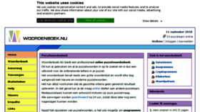 What Puzzelwoordenboek.nu website looked like in 2018 (5 years ago)