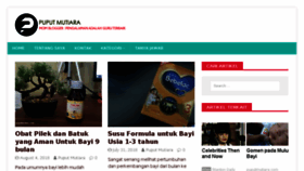 What Puputmutiara.com website looked like in 2018 (5 years ago)