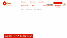 What Pagefinancials.com website looked like in 2018 (5 years ago)