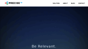 What Precise.tv website looked like in 2018 (6 years ago)