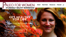 What Paleoforwomen.com website looked like in 2018 (5 years ago)