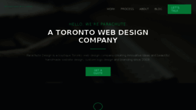 What Parachutedesign.ca website looked like in 2018 (5 years ago)