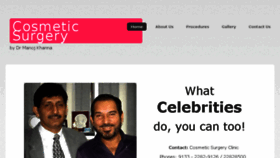 What Plasticsurgery-india.com website looked like in 2018 (5 years ago)